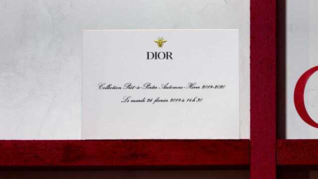 DIOR迪奥二零一九秋冬成衣系列发布秀