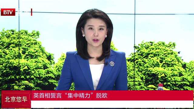 英首相誓言“集中精力”脱欧