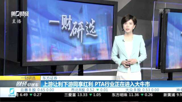 东方证券:上游让利下游同享红利 PTA行业正在进入大牛市