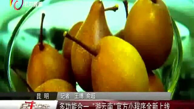 多功能合一 “游云南”官方小程序全新上线