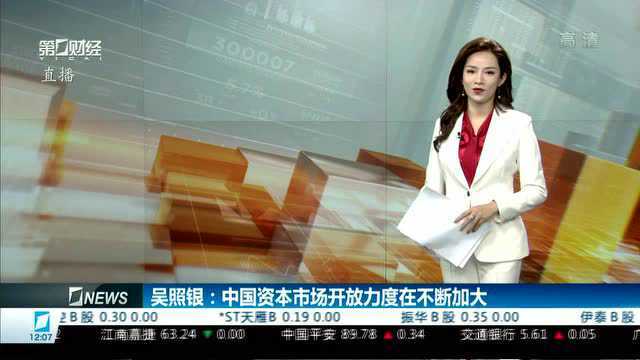 吴照银:中国资本市场开放力度在不断加大