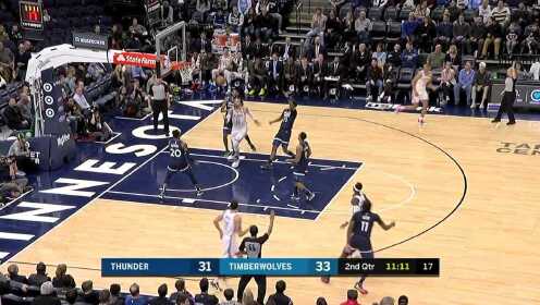 《NBA全场集锦》海王驾到！亚当斯二次进攻双手炸筐