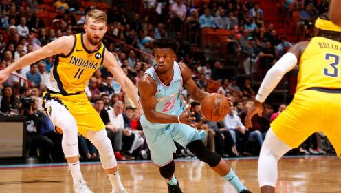 《NBA全场集锦》【球星】巴特勒vs步行者集锦 20+9高难度后仰跳投震慑全场