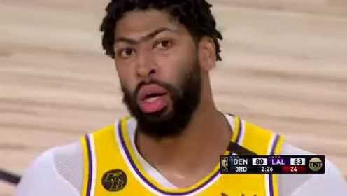 《NBA全场回放》【回放】掘金vs湖人第3节 库兹马风驰电掣劈山暴扣