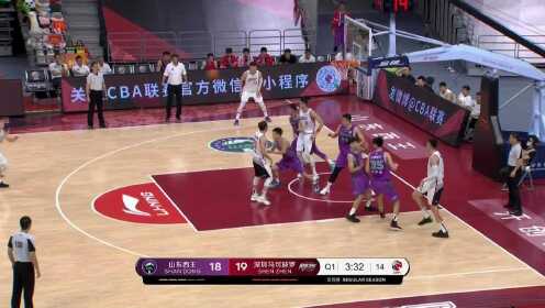 《CBA全场集锦》这手感真是绝了 陶汉林转身后仰美轮美奂