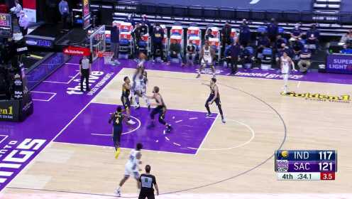 《NBA全场集锦》【原声】国王127-122步行者 福克斯21分9助暴扣致胜