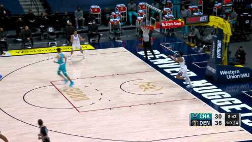 《NBA全场集锦》穆雷三分精准制导 三球霸气滑翔劈扣回应