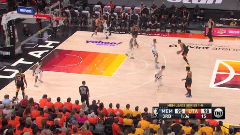 《NBA全场集锦》灰熊vs爵士第3节中文解说回放