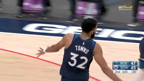 《NBA全场集锦》半路杀出个程咬金！唐斯横冲直撞禁区起势力劈华山
