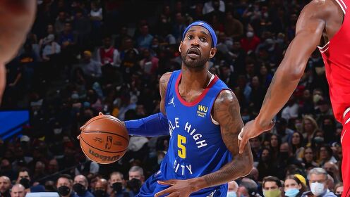 丹佛掘金球星巴顿vs公牛集锦超五成命中率高效拿下23分