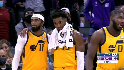 《NBA全场集锦》【原声】爵士123-105国王 爵士六人得分上双喜提三连胜