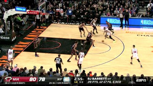 《NBA全场集锦》【球星】巴特勒vs尼克斯集锦 全场23+2极限勾手率队取胜