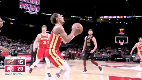 《NBA全场集锦》团队篮球现场教学！特雷杨接球小手一抛空心入网