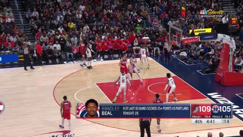 《NBA全场集锦》【原声】开拓者124-116奇才 小西蒙斯后程发力主导20分逆转