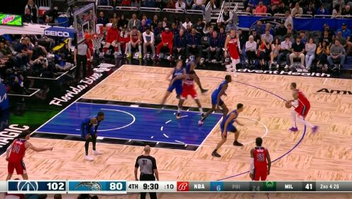 《NBA全场集锦》手感说来就来！库兹马三分穿心出手后摇美如画