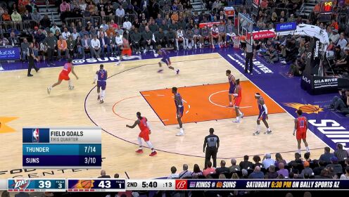 《菲尼克斯太阳》NBA常规赛：雷霆vs太阳第2节中文解说回放
