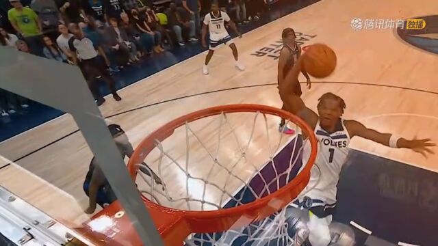  NBA常规赛：爵士vs森林狼第2节英文原声回放