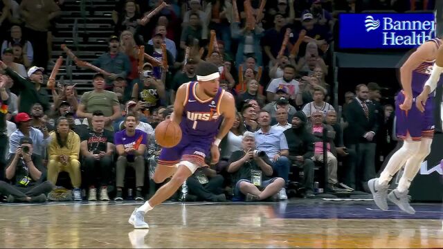 可别小瞧老杜！杜兰特送大血帽迪奥普反击暴扣 布克贴脸嘲讽索汉