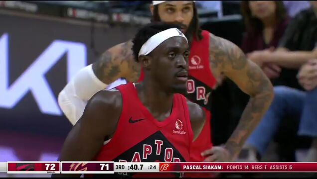 NBA常规赛：猛龙vs骑士第3节中文解说回放