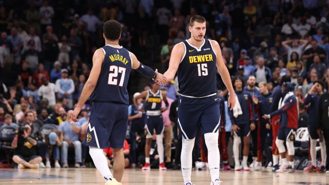 掘金108-104灰熊 约基奇穆雷合砍44分掘金客胜灰熊
