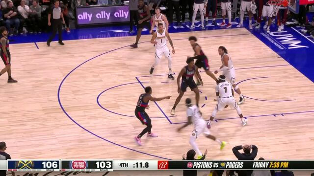 两次关键防守锁定胜局 掘金拼尽全力阻击活塞