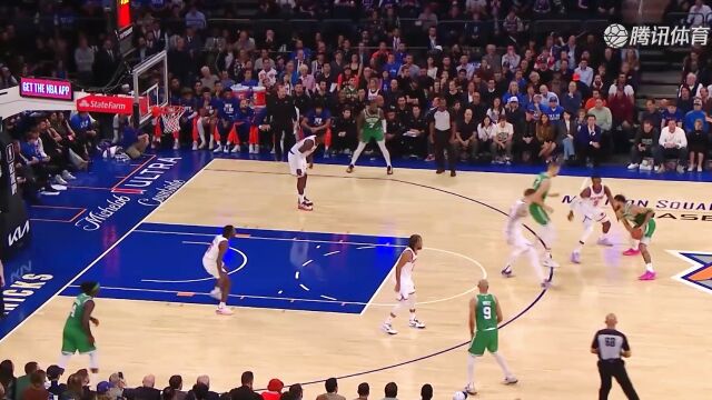 NBA：格莱姆斯无视布朗迎射三分完成3+1