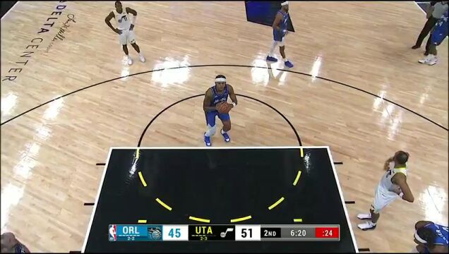 魔术vs爵士第2节英文原声回放