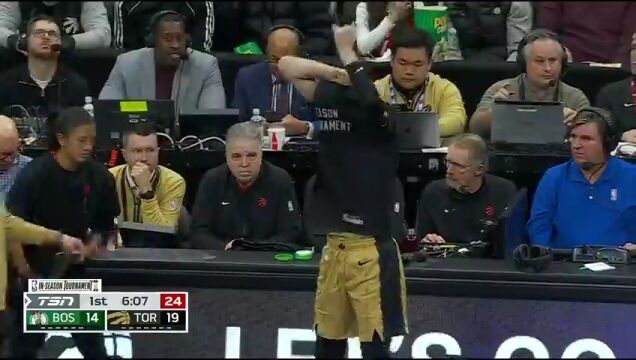 NBA季中锦标赛：凯尔特人vs猛龙第1节中文解说回放
