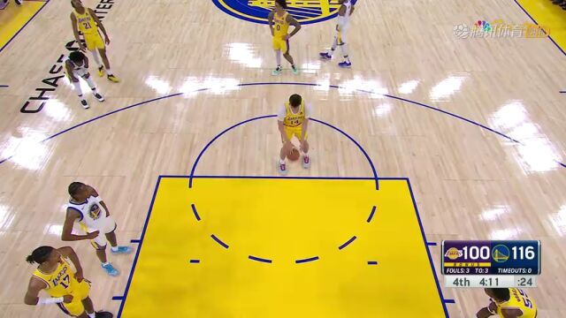 洛杉矶湖人vs金州勇士第4节原声回放