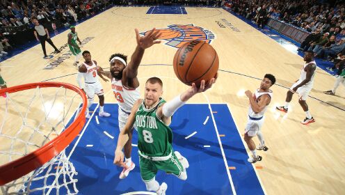 《NBA全场集锦》【球星】波尔津吉斯vs尼克斯集锦 全场30+8关键三分提神续命