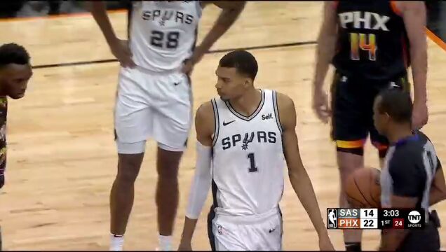 马刺vs太阳第1节中文解说回放