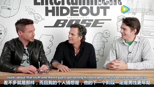 小罗伯特·唐尼与马克·鲁法洛的专访 中英字幕