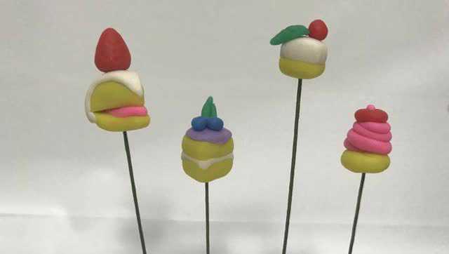 橡皮泥手工制作迷你蛋糕小点心_腾讯视频