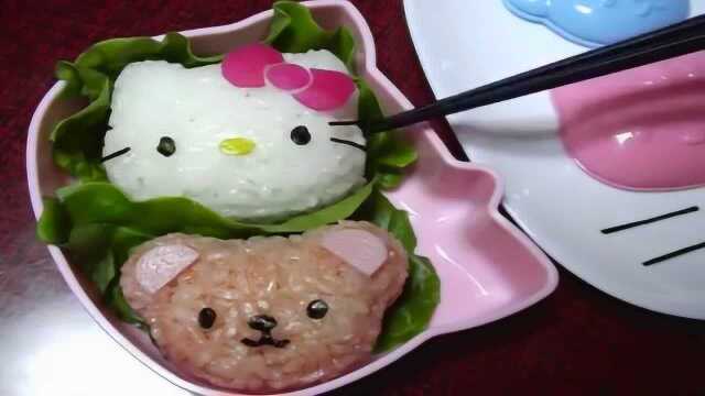 超萌的hellokitty便当