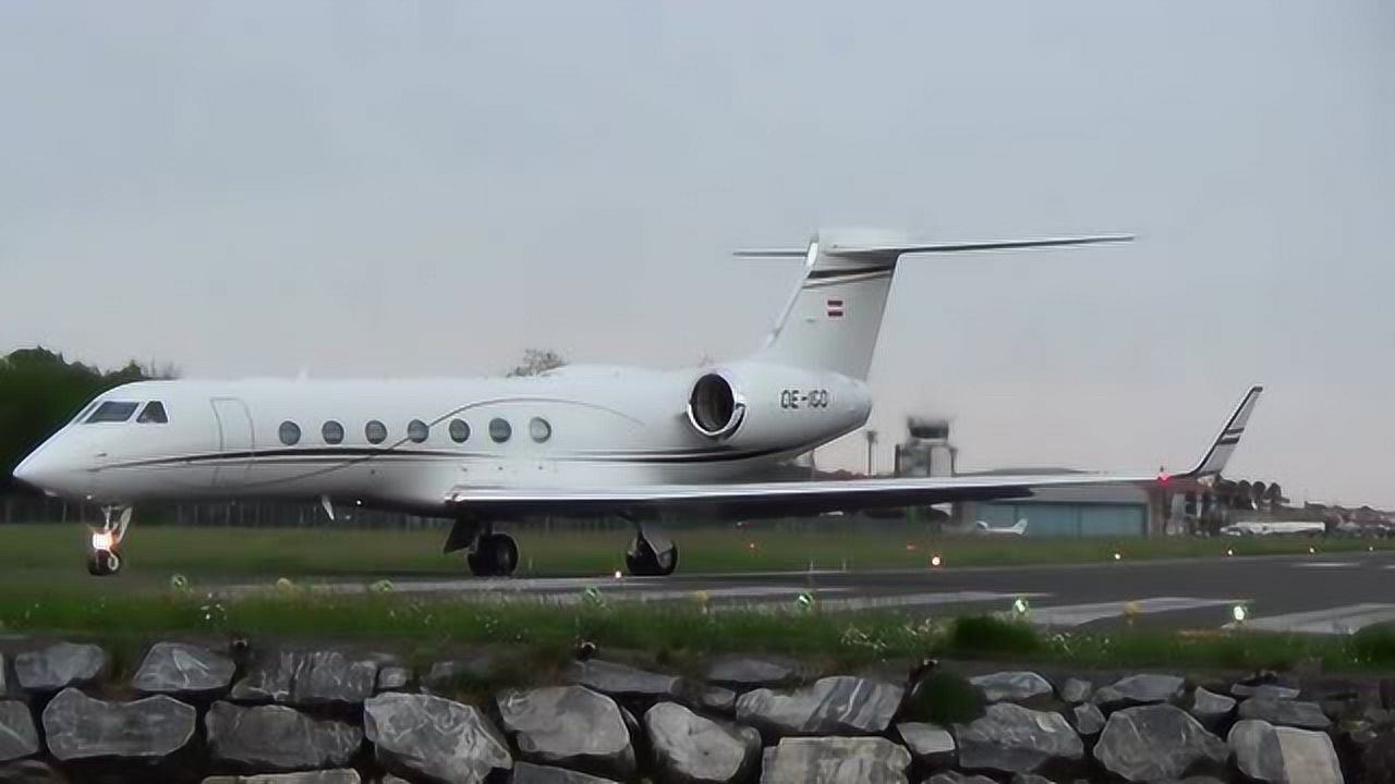 近距离欣赏湾流g550公务机如何起飞_腾讯视频