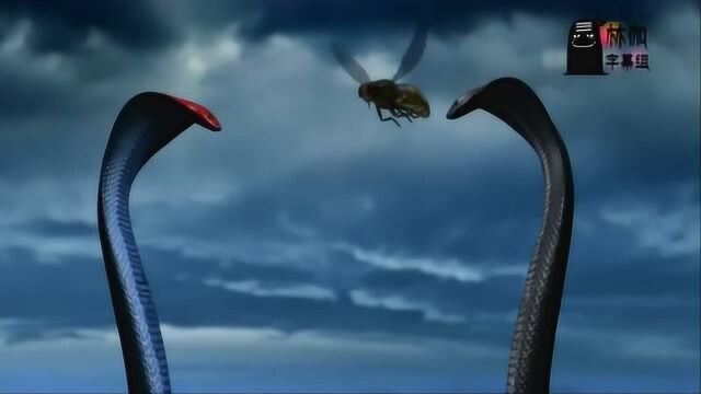美女蛇变身成男蛇的样子大战蜜蜂精