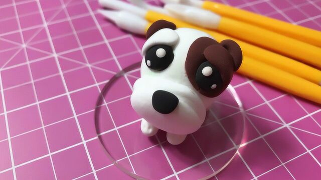 超轻粘土小狗的制作方法墩墩儿diy儿童彩泥教程