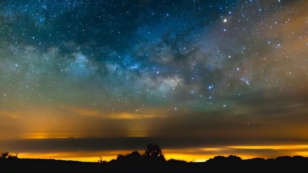 大自然美景摄影,夜晚天空星星的变换,蓝天白云的移动_高清1080P在线观看平台_腾讯视频