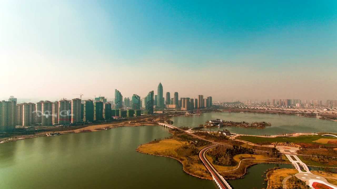 绍兴迪荡湖 晚霞美景(phantom 4大范围延时)