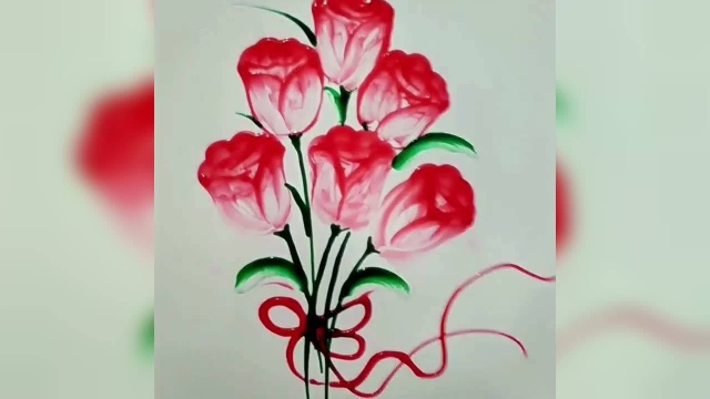 用果酱画出了玫瑰花,太厉害了,好看又好吃!