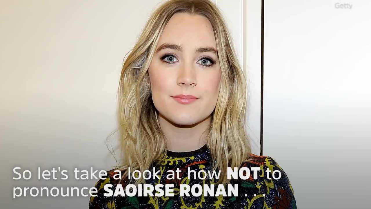 saoirse ronan 的名字怎麼念?