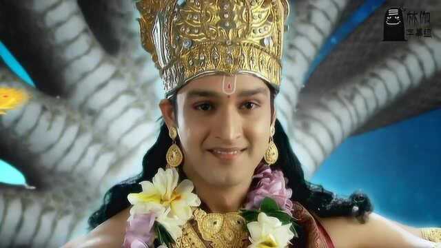 湿婆神两个儿子坐着孔雀找舅舅世尊毗湿奴询问怎样建造完美房子