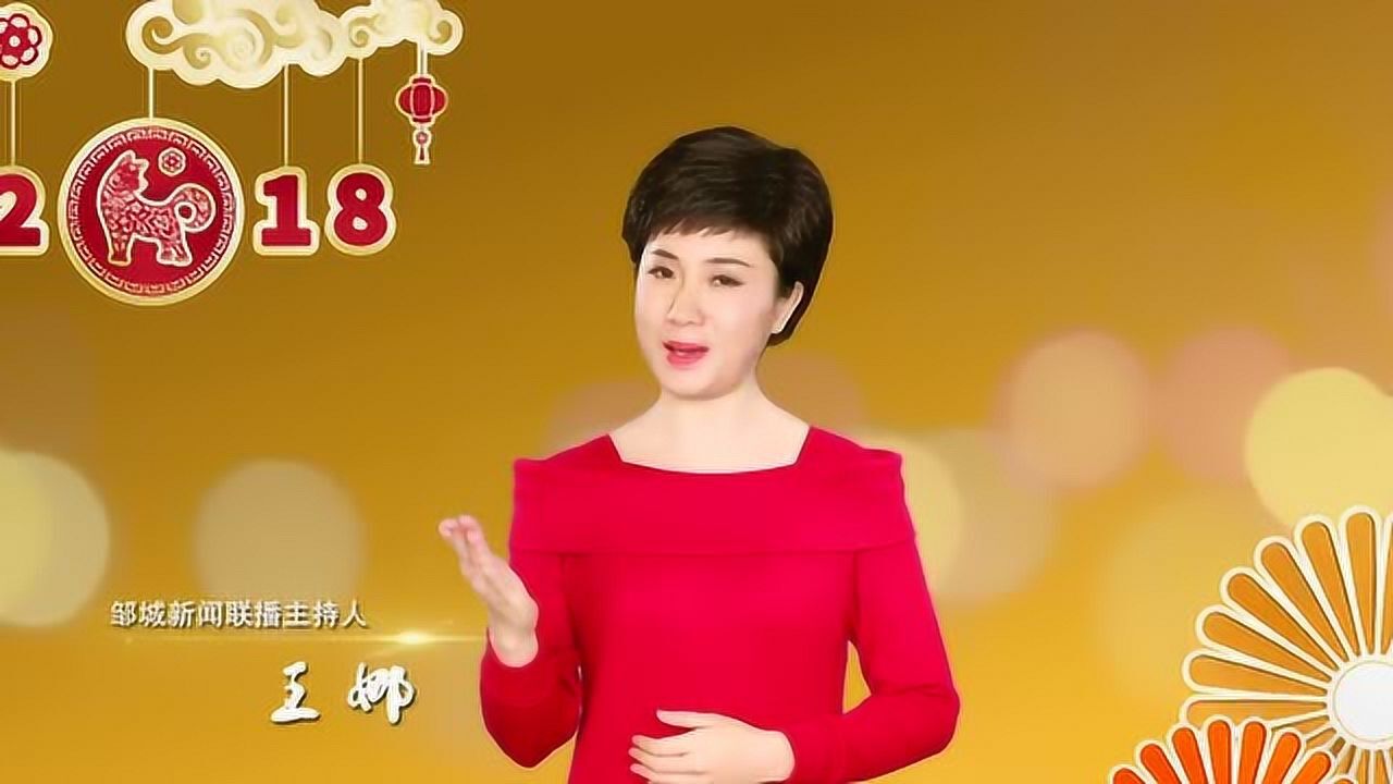 邹城电视台新闻联播主持人给您拜年啦!