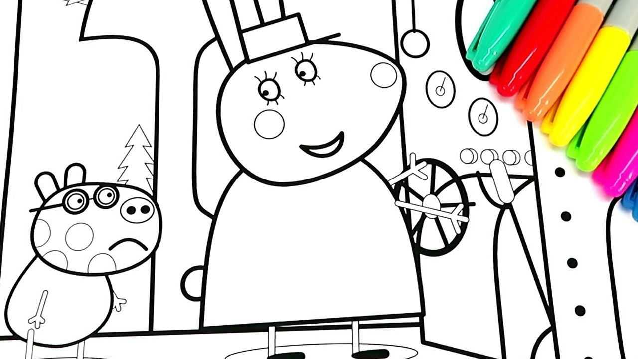 亲子简笔画:兔子妈妈开汽车, 涂颜色右脑开发_腾讯视频