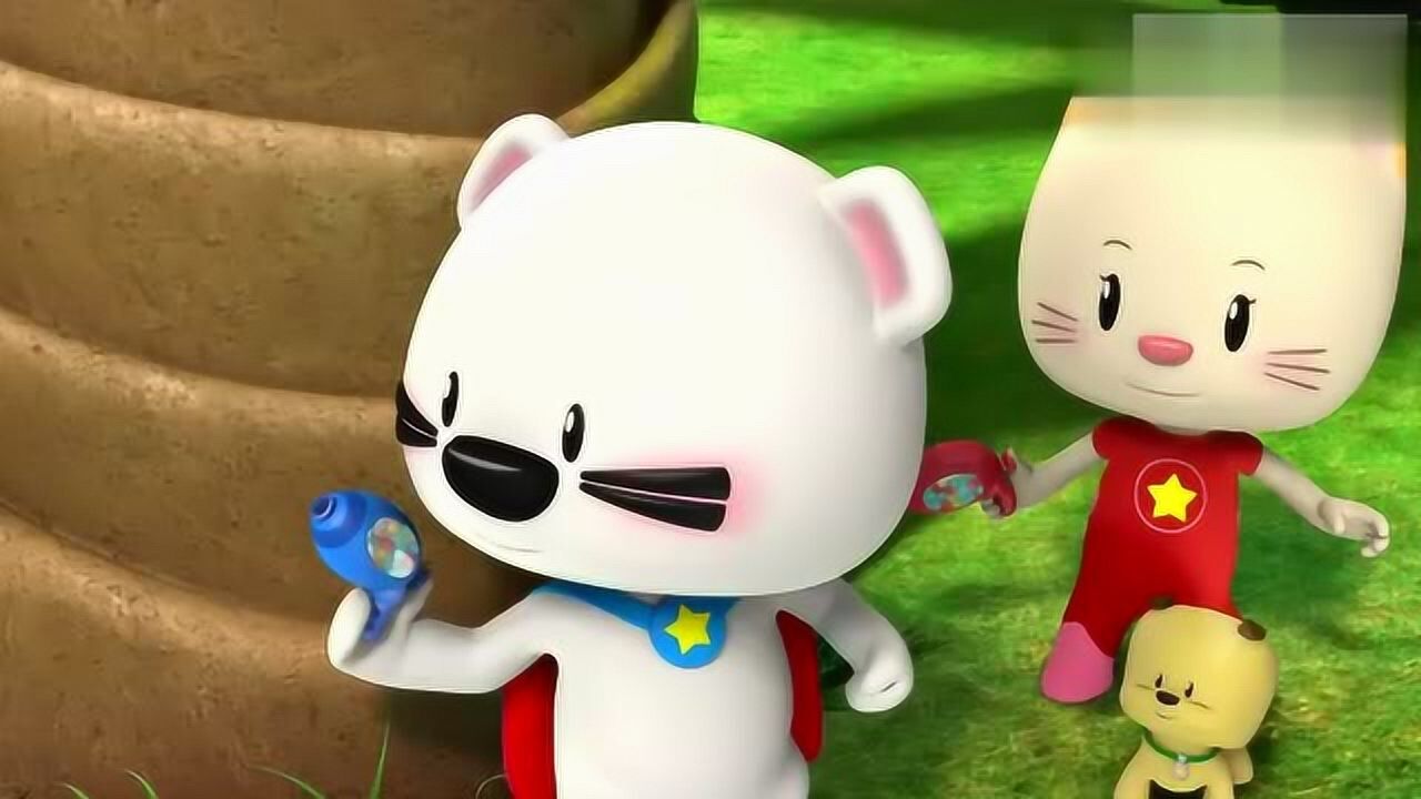 最新动画片《超级小熊布迷》原来布迷的超智能狗狗得到了星星奖励!