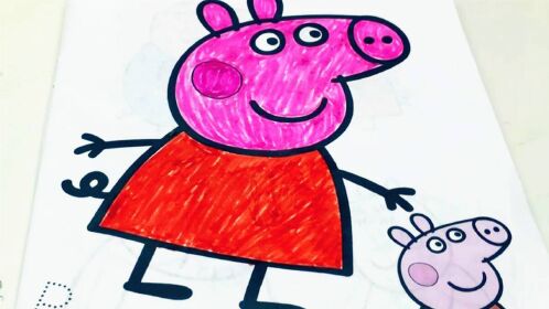 《玩具》糖糖亲子游戏 粉红猪小妹佩奇涂鸦 儿童画涂色_高清1080p在线
