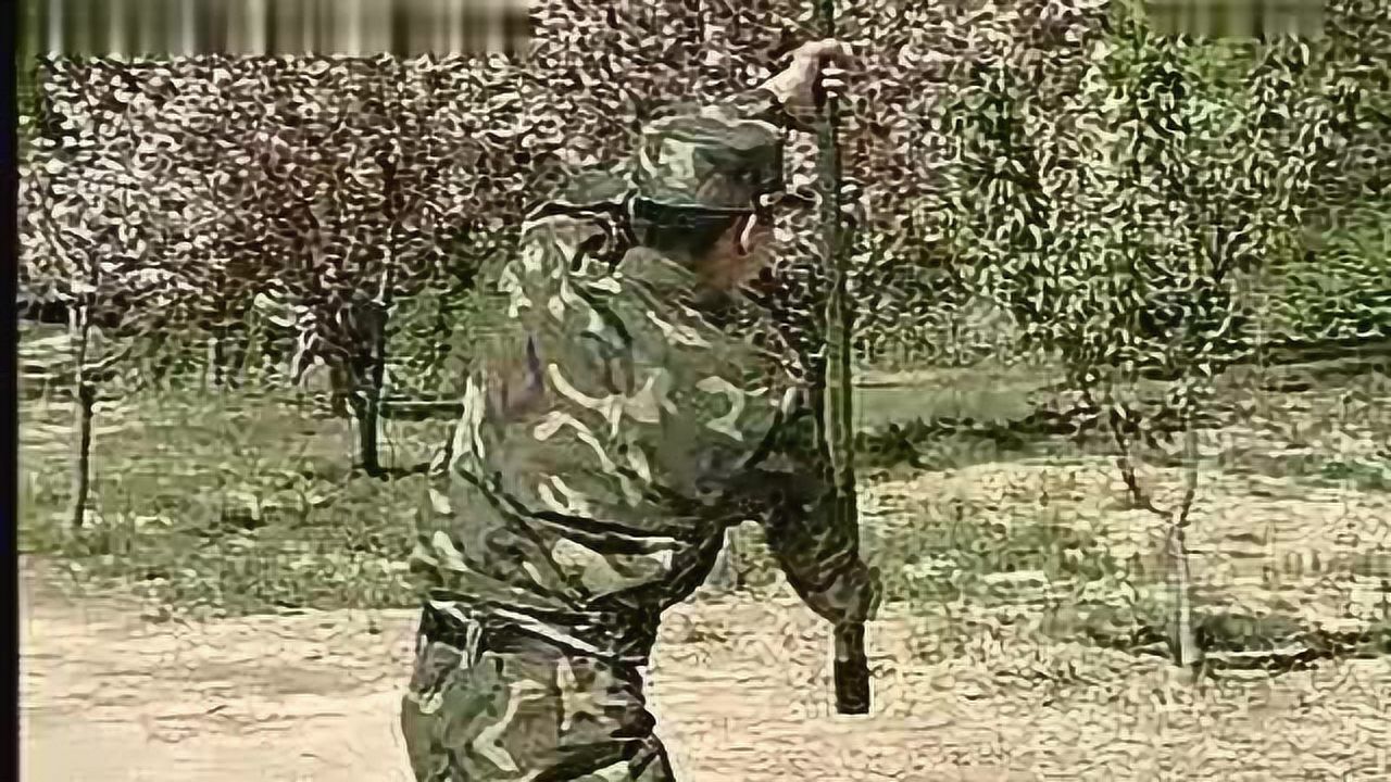 武警应急棍术分解教学_高清