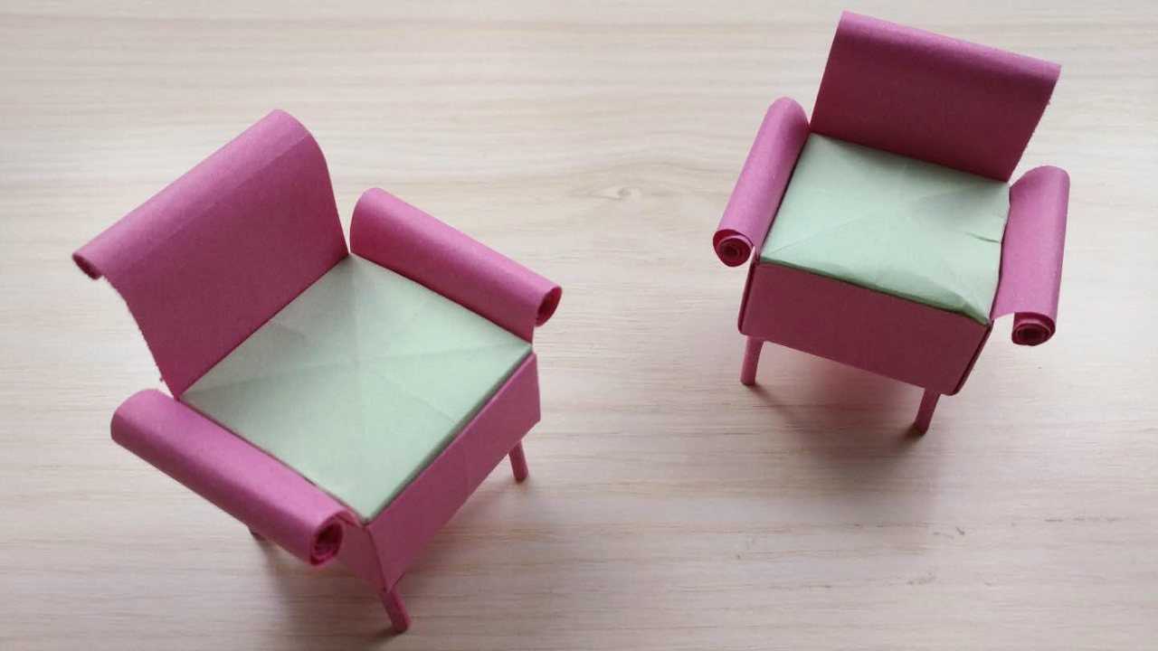 教你如何用纸diy迷你小沙发,步骤简单小朋友最喜欢,折纸视频