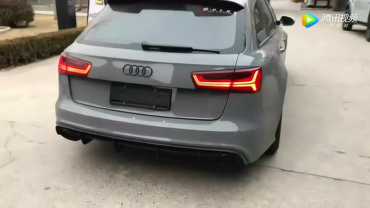 打开奥迪rs6的led尾灯,踩下油门那一刻才明白160万花的太值了