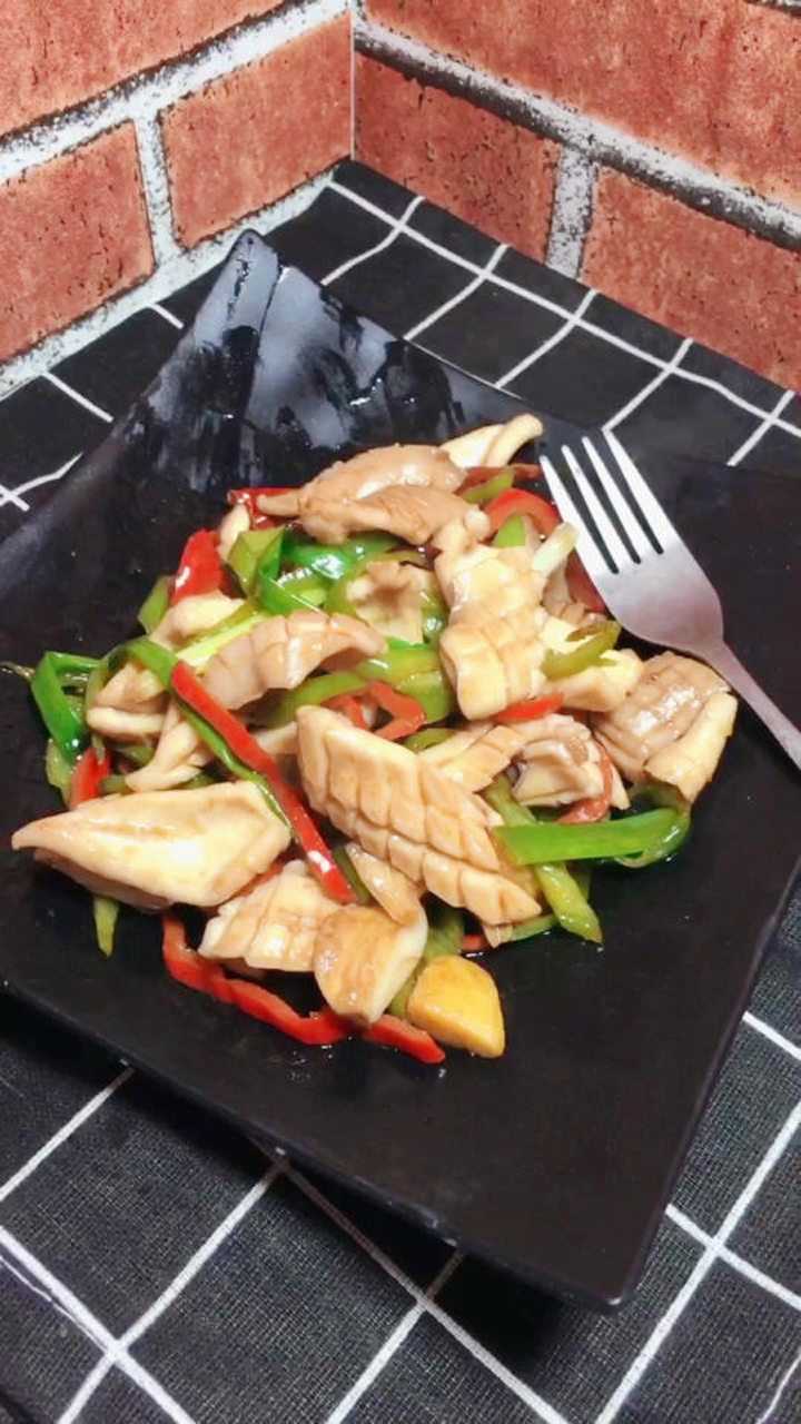 爆炒鱿鱼片,非常好吃